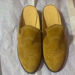 Ocra Brown Suede Slip-On Loafers